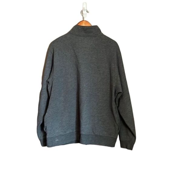 L. L. Bean grey fleece 1/4 zip sweater with pockets - Picture 8 of 10